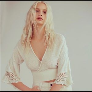 Free People “Moonlight Dancer” wrap top